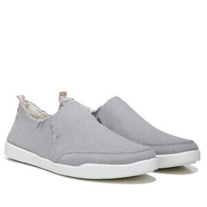 Vionic Beach Women's 10 Grey Malibu Canvas Shoes Slip On Comfort Summer OS9-2